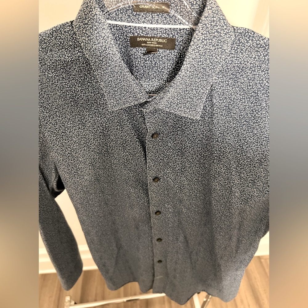 Mens banana republic button down dress shirt